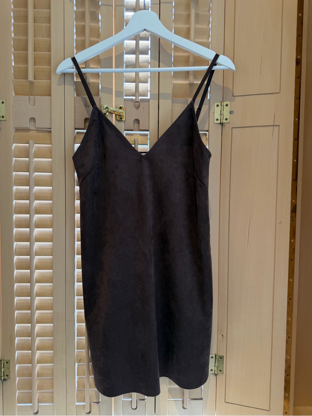 Wilfred Free Vegan Suede Mini Slip Dress